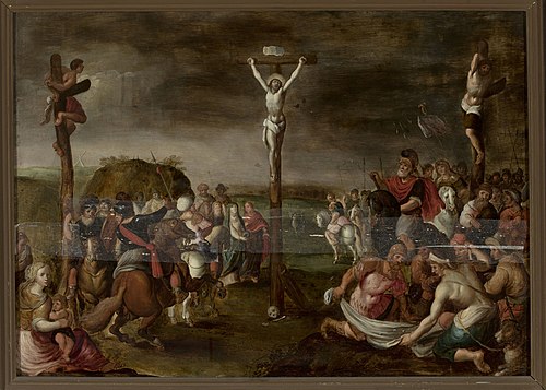 Crucifixion (Matthew 27:35-38; Mark 15:24-28; Luke 23:33; John 19:18-20), , Frans II Francken