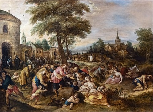Les œuvres de miséricorde, 1700, Frans II Francken