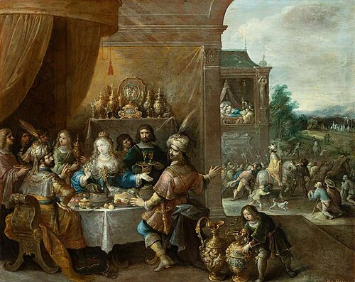 The Feast of Esther, , Frans II Francken