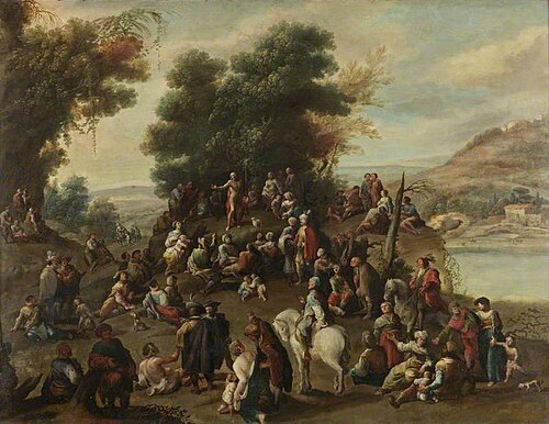 John the Baptist Preaching, , Frans II Francken