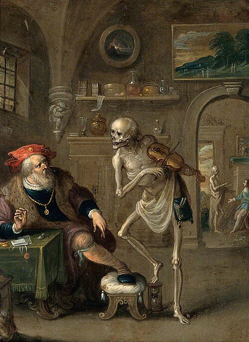 Death and the Miser, , Frans II Francken