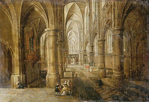 Interior of an Imaginary Cathedral, , Frans II Francken