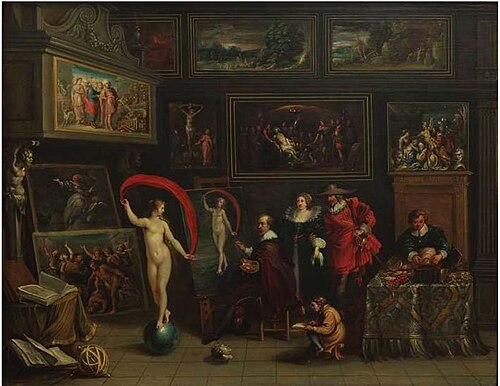 Painter's Cabinet, 1623, Frans II Francken