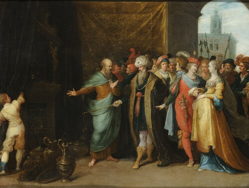Krösos zeigt Solon seine Schätze, 1620, Frans II Francken