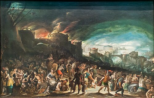 Brand von Troja, 1580, Frans II Francken