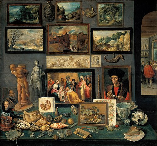 Cabinet d'art et de curiosités, 1636, Frans II Francken