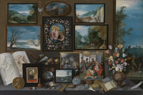 Un Cabinet de curiosités, 1619, Frans II Francken