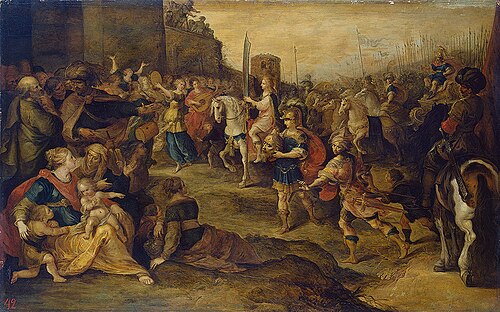 Entry of David into Jerusalem, 1630, Frans II Francken