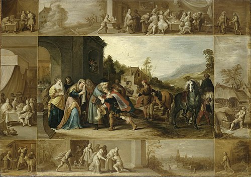 Parabole de l'enfant prodigue, 1633, Frans II Francken