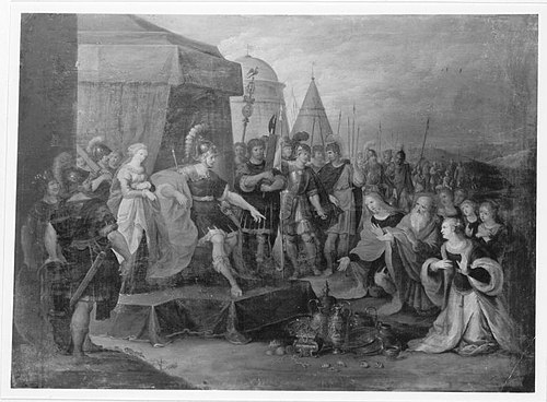 Die Enthaltsamkeit des Scipio (Kopie nach), 1611, Frans II Francken