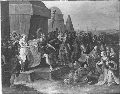 Enthaltsamkeit des Scipio, , Frans II Francken