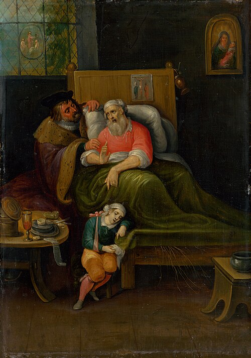 The Visitation of the Sick from the Seven Acts of Mercy, 1620, Frans II Francken