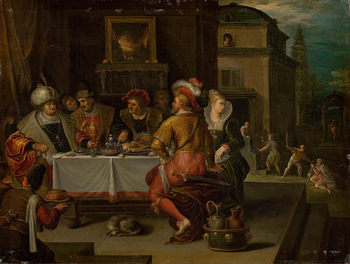 Podobenstvo o boháčovi a Lazarovi, 1615, Frans II Francken