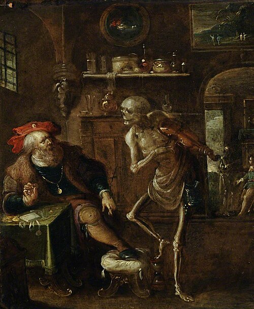 An Allegory of Death and the Rich Man, 1621, Frans II Francken
