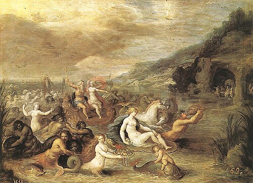 Neptuno y Anfitrite, 1700, Frans II Francken