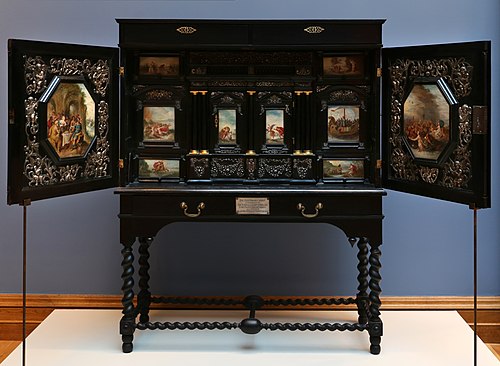 Ebony cabinet decorated with paintings, 1630, Frans II Francken