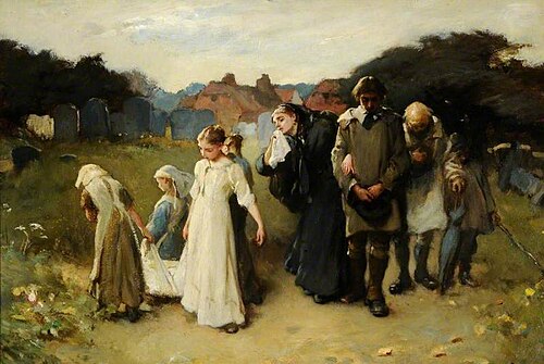 Her First Born, 1877, Frank Holl