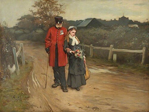 Going Home, 1877, Frank Holl