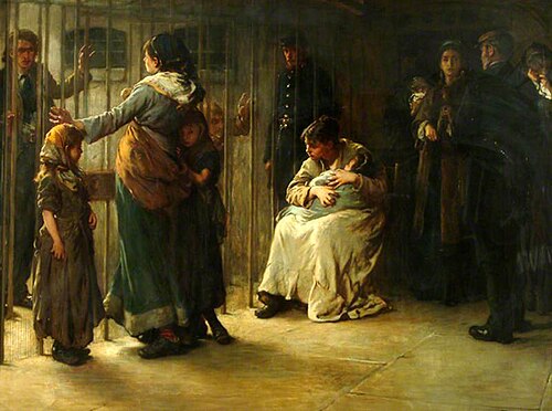 Newgate: Committed for Trial, 1878, Frank Holl