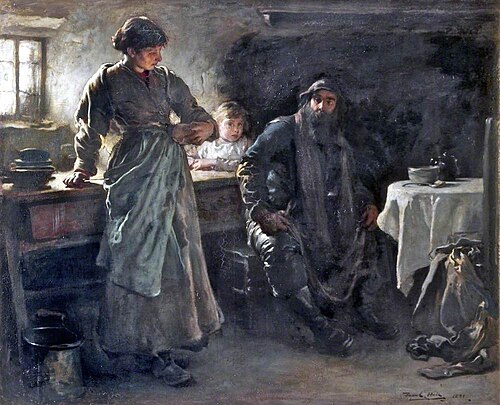 A Fisherman's Home, 1881, Frank Holl