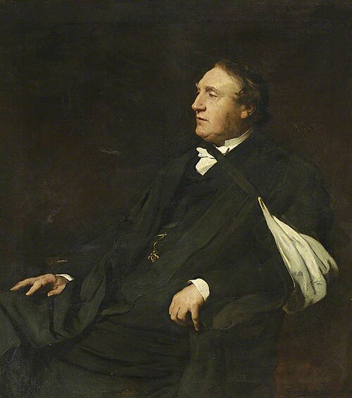 The Reverend Henry Latham (1821–1902), Master (1888–1902), 1884, Frank Holl
