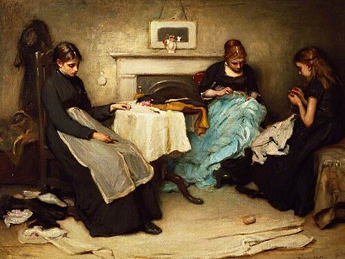 The Song of the Shirt, 1874, Francis Montague Holl
