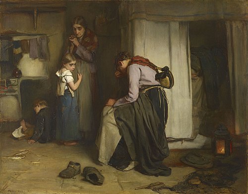 'No Tidings from the Sea', 1870, Francis Montague Holl