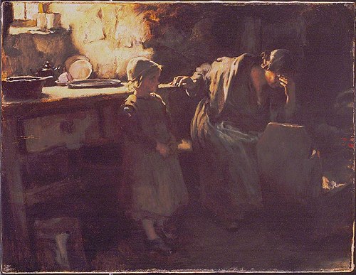 Hushed, 1877, Frank Holl