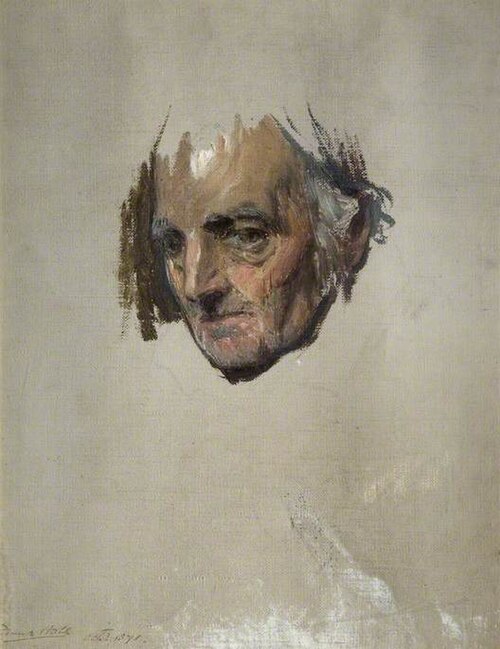 Head Of An Old Man, 1871, Frank Holl