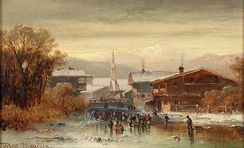 View of Hardt on Lake Constance, 1887, Anton Doll