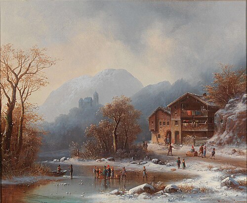 Winter Pleasures, 1887, Anton Doll