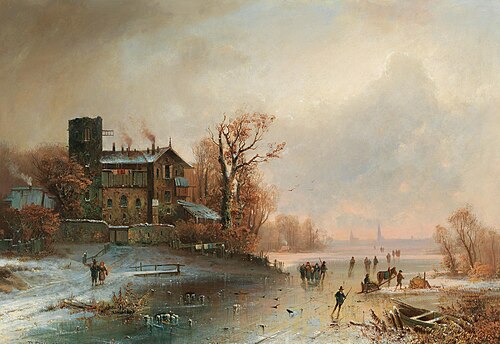 Winter pleasures, 1887, Anton Doll