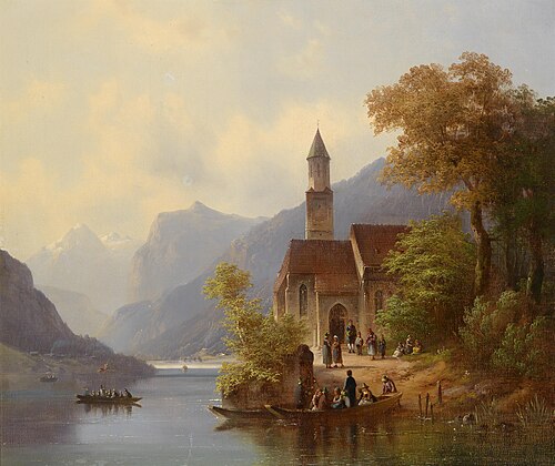 Am Heimweg von der Sonntagsmesse, 1887, Anton Doll