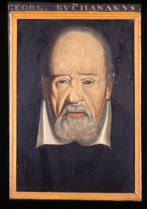 Portret van George Buchanan, humanist, 1501, Frans Pourbus l'Ancien
