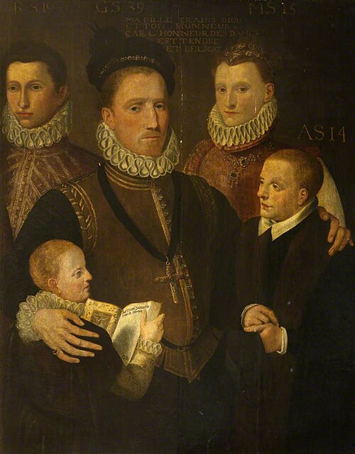 George, 5th Lord Seton, and Family, , Frans Pourbus l'Ancien