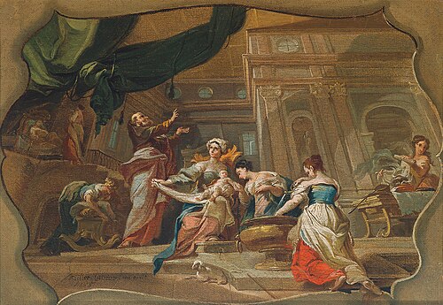 Die Geburt des Johannes, 1755, Franz Anton Zeiller