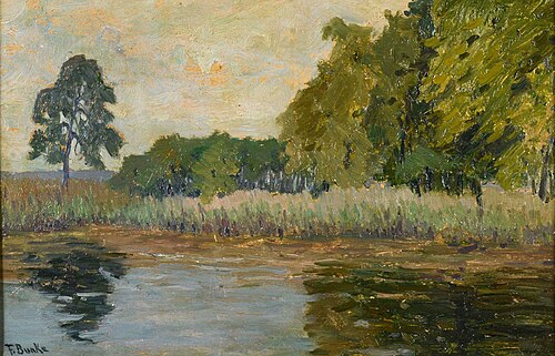 Trees on the bank, , Franz Bunke
