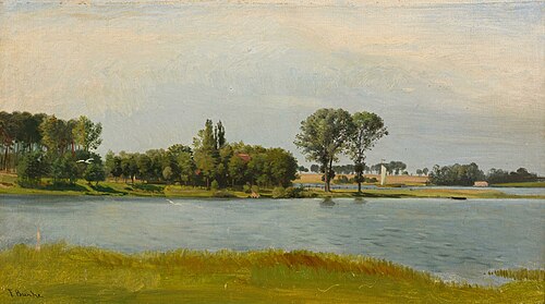 River landscape, , Franz Bunke