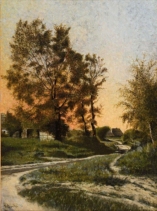 Way to the village, , Franz Bunke