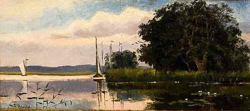 Bodden landscape, , Franz Bunke
