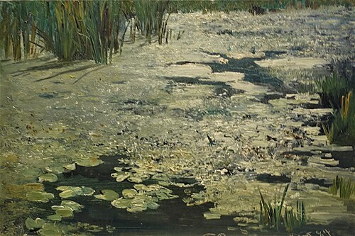 Water lilies on the pond, 1884, Franz Bunke