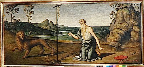 Saint Jérôme dans le désert, 1512, Giovanni di Pietro