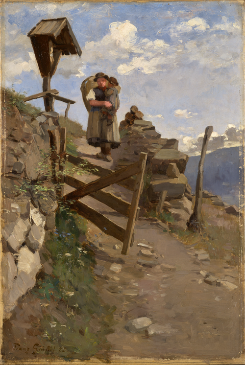 Sur le chemin du retour, 1885, Franz Gräßel