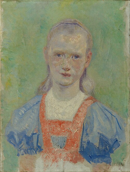 Mädchenbildnis, 1908, Franz Jaschke