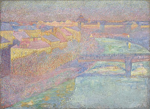 Donaulände im Sommer, 1903, Franz Jaschke