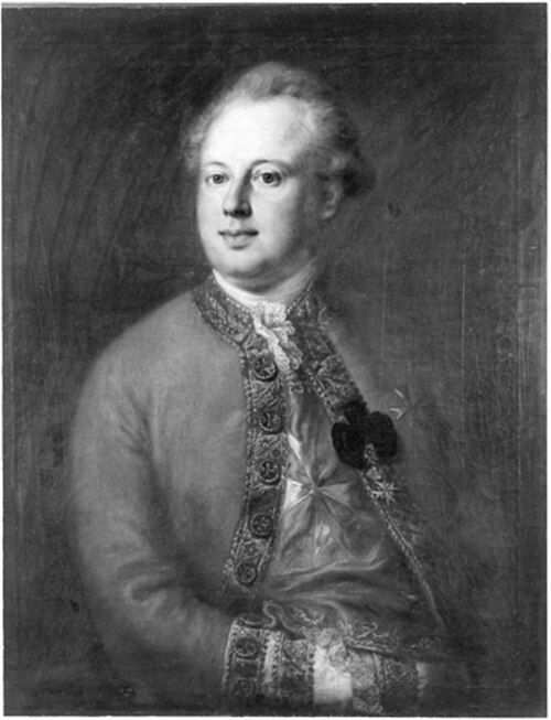 Bildnis eines Ritters des Malteserordens, 1780, Franz Peter Kymli
