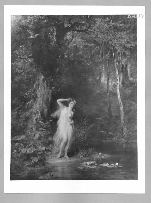 Nymphe im Walde, 1888, Franz Reiff