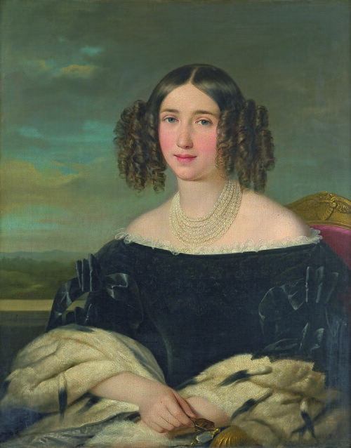 Gräfin Wilhelmine von Auersperg, 1847, Franz Schrotzberg