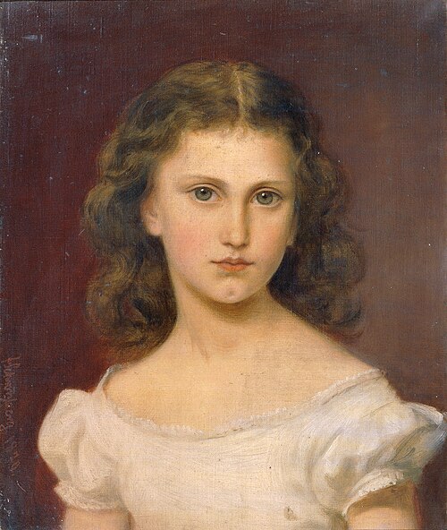 Sidonie Schrotzberg, die Tochter des Künstlers, 1870, Franz Schrotzberg
