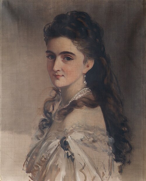Sidonie Schrotzberg, geb. Stohl, die zweite Gattin des Künstlers, 1874, Franz Schrotzberg